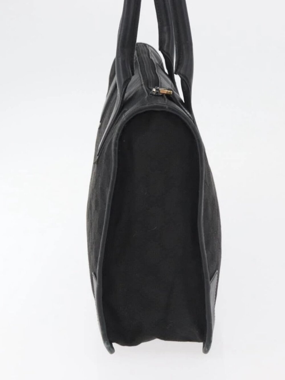 GUCCI GG Canvas Hand Bag Black Gold 000 0855 Auth - Picture 10 of 16